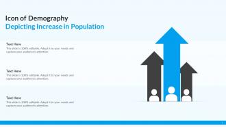 Icon Of Demography Depicting Increase In Population