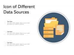 Icon of different data sources