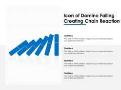 Icon Of Domino Falling Creating Chain Reaction