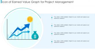 Icon Of Earned Value Graph For Project Management