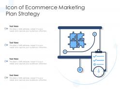 Icon of ecommerce marketing plan strategy