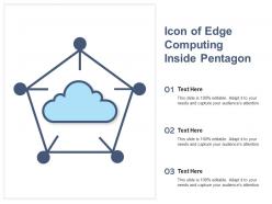 Icon of edge computing inside pentagon