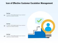 Icon of effective customer escalation management
