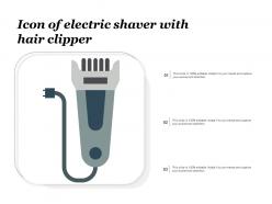 Icon Of Electric Shaver With Hair Clipper