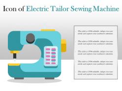 Icon of electric tailor sewing machine
