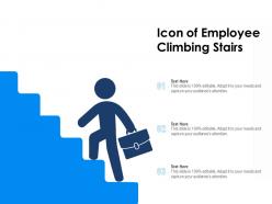 Icon of employee climbing stairs