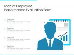 Icon of employee performance evaluation form