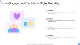 Icon Of Engagement Principles For Digital Marketing
