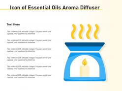 Icon of essential oils aroma diffuser