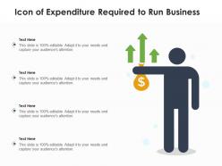 Icon of expenditure required to run business