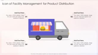 Icon Of Facility Management For Product Distribution