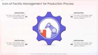Icon Of Facility Management For Production Process