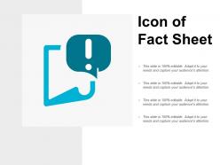 Icon of fact sheet