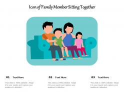 Icon Of Family Member Sitting Together