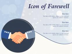 Icon of farewell