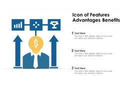 Icon of features advantages benefits