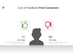 Icon of feedback from customers