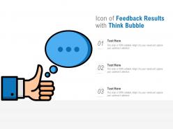 Icon Of Feedback Results With Think Bubble