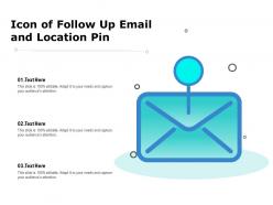 Icon of follow up email and location pin