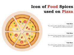Icon of food spices used on pizza