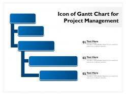Icon Of Gantt Chart For Project Management