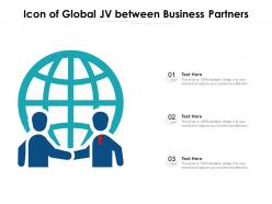 Icon of global jv between business partners