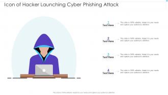 Icon Of Hacker Launching Cyber Phishing Attack