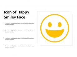 Icon Of Happy Smiley Face