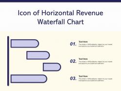Icon of horizontal revenue waterfall chart