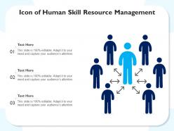 Icon of human skill resource management