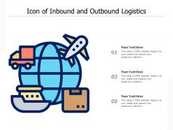 Icon Of Inbound And Outbound Logistics
