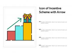 Icon Of Incentive Scheme With Arrow