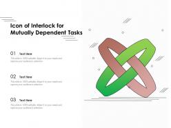 Icon of interlock for mutually dependent tasks