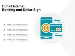 Icon Of Internet Banking And Dollar Sign