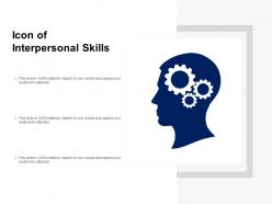 Icon of interpersonal skills
