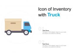 Icon Of Inventory With Truck