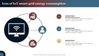 Icon Of IOT Smart Grid Energy Consumption