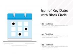 Icon Of Key Dates With Black Circle