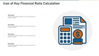 Icon of key financial ratio calculation