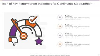 Icon Of Key Performance Indicators For Continuous Measurement