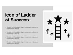 Icon of ladder of success