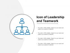 Icon of leadership and teamwork