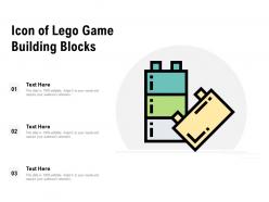 Icon of lego game building blocks