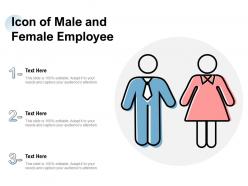 Icon of male and female employee