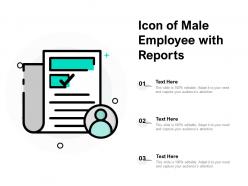 Icon of male employee with reports