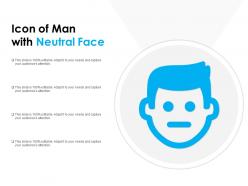 Icon Of Man With Neutral Face