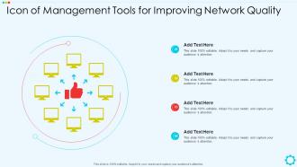 Icon Of Management Tools For Improving Network Quality