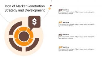 Icon Of Market Penetration Strategy And Development