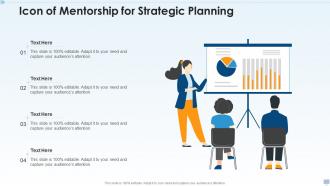 Icon of mentorship for strategic planning