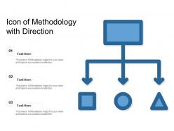 Icon of methodology with direction